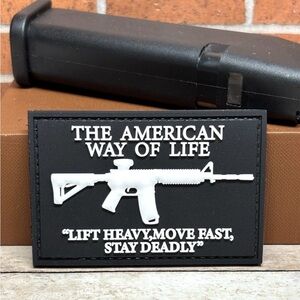 Assault Rifle PVC Patch - Tactical Sniper Patch - AR15 American Morale Patch
